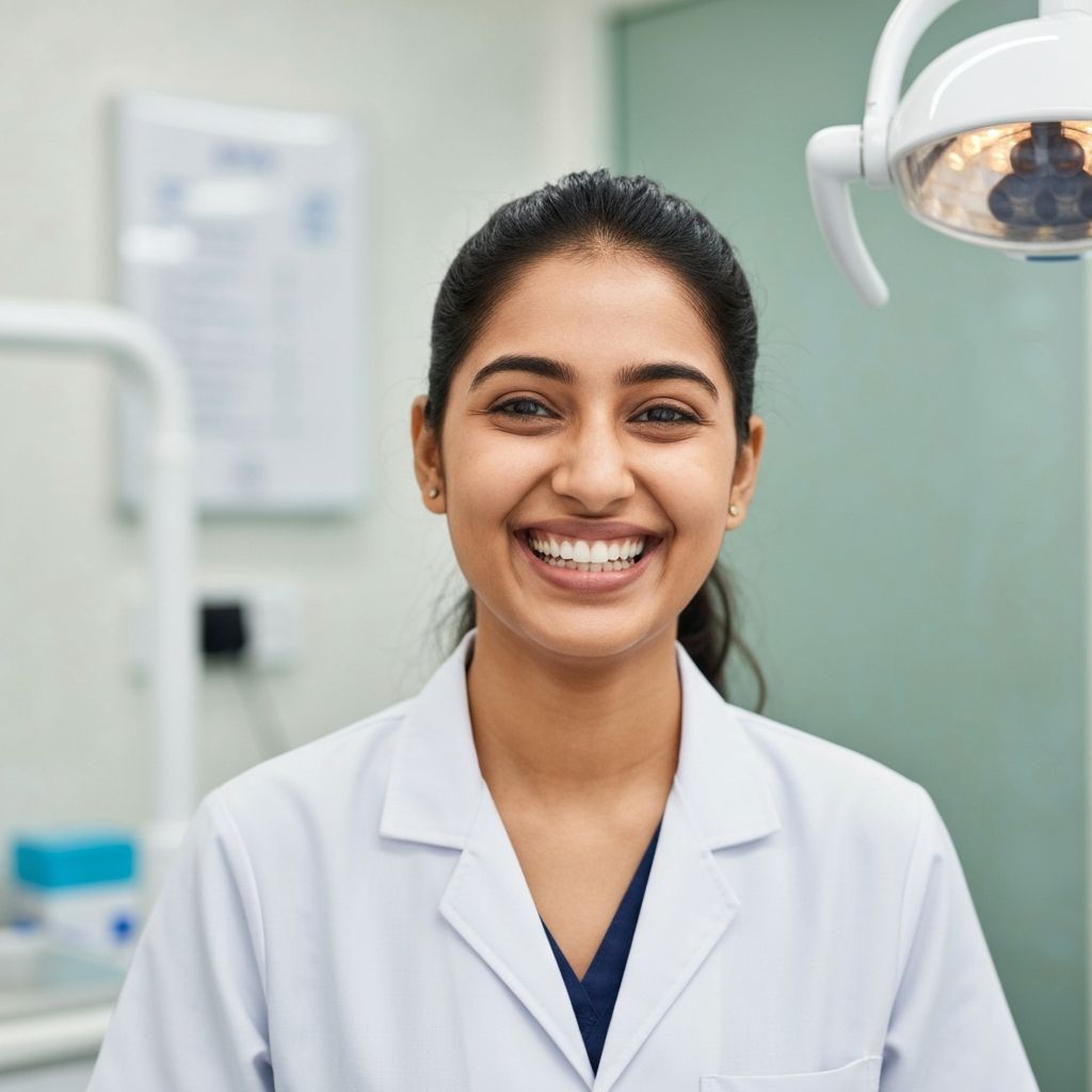 Happy patient smiling